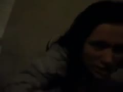 The jet-dark-haired, raunchy nympho is devouring my BBC.